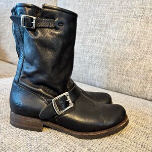 Frye Black Leather Boots